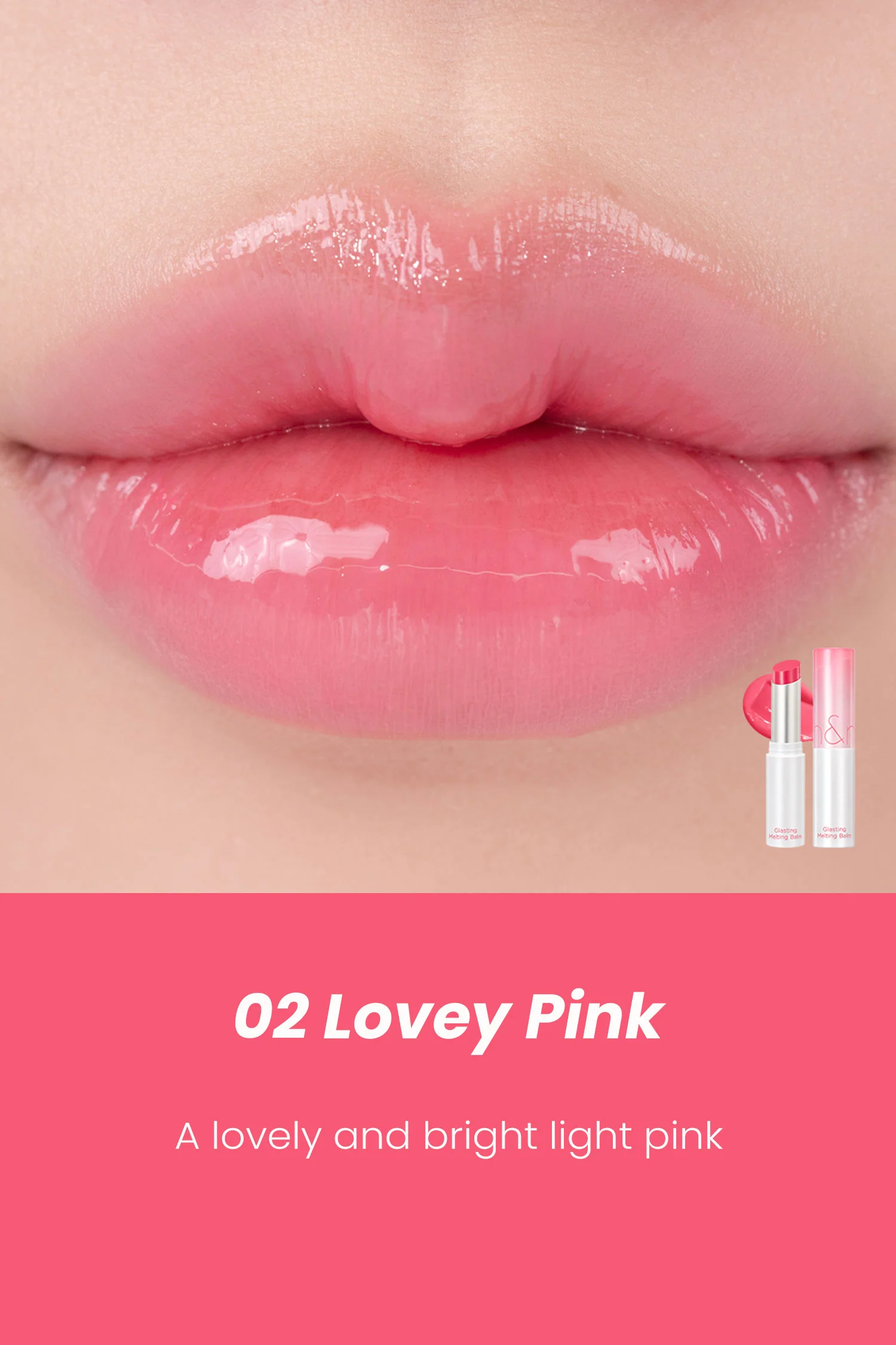 Romand Glasting Melting Balm [#02 Lovey Pink]